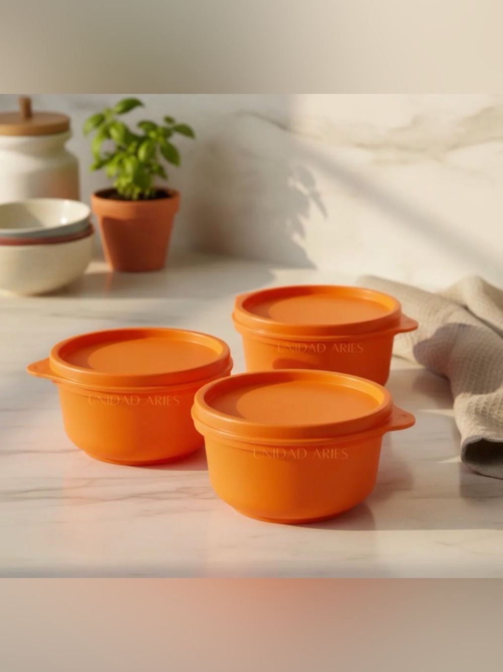 Tupperware Set De 3pcs Confetinas Recipientes Herméticos Lunch Tupperware
